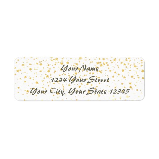 スターフォール住所 シール (正面)