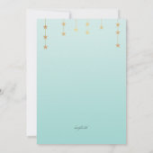 スターフォ輝くトバルミツワー招待状 招待状 (裏面)