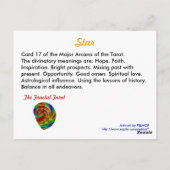 スターフラクタルカード ポストカード (裏面)