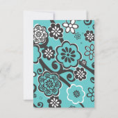 スターフラワーズバルミツワー披露宴パーティーカード 招待状 (裏面)