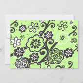 スターフラワーズバルミツワー招待状招待状 招待状 (裏面)