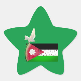 スターフリーパレスティナハート 星シール