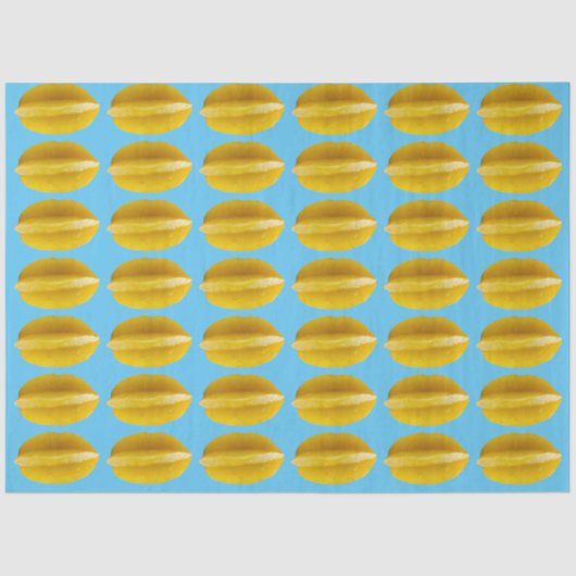 スターフルーツカラムボラパターンフルーツビーガン 薄葉紙 (正面)