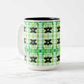 スターフローラ（格子付） ツートーンマグカップ (正面左)