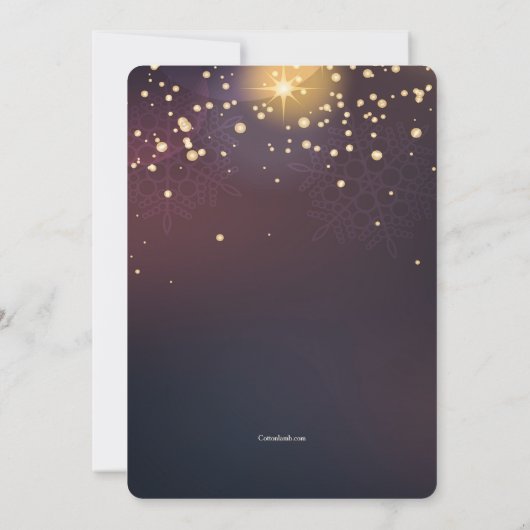 スターブライトニューイヤーパーティの招待状 招待状 (裏面)