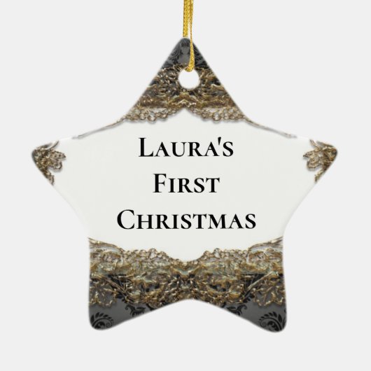 スターブライト初めてのクリスマス セラミックオーナメント (裏面)