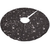 スターブラックナイトクリスマスクリスマスツリースカート ブラッシュドポリエステルツリースカート (アングル)