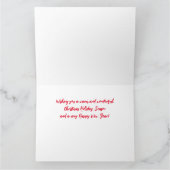 スターブリッジ村のクリスマスカード:冬の馬 カード (内部)