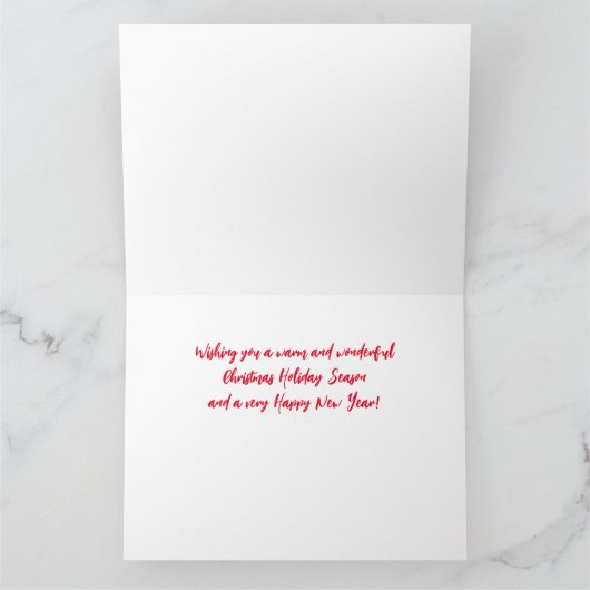 スターブリッジ・ビレッジのクリスマスカード:冬の馬 カード (内部)