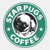 スタープグコーヒー ラウンドシール (正面)