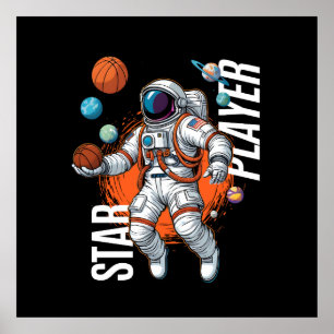スタープレーヤー – 宇宙バスケットボール ポスター