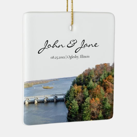 スターベッドロックイリノイ州パークセラミックオーナメント セラミックオーナメント (右)