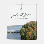 スターベッドロックイリノイ州パークセラミックオーナメント セラミックオーナメント (左)