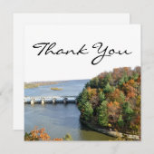 スターベッドロックイリノイ州パーク秋 サンキューカード (正面/裏面)