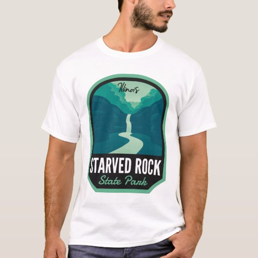 スターベッドロック州パークイリノイ Tシャツ (正面)