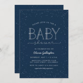 スターベビーシャワーの招待状 招待状 (正面/裏面)