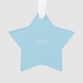 スターベビー第1回クリスマスオーナメント |任意の色！ オーナメント (裏面)