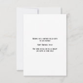 スターベビー誕生日ブリスカード カード (裏面)