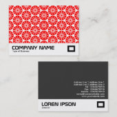 スターホイール – 抽象芸術 – 赤 名刺 (正面/裏面)