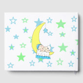 スターボーイの赤ん坊のシャワー・ブルーを願った ゲストブック (裏面)