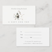 スターポインセティアリーフィフェスティバルギフト券 名刺 (正面/裏面)