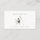 スターポインセティアリーフィフェスティバルギフト券 名刺 (正面)