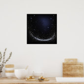 スターポスター付き月 ポスター (キッチン)