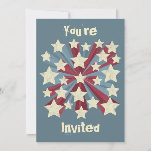 スターポップカスタム 招待状 (正面)