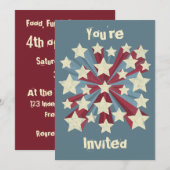 スターポップカスタム 招待状 (正面/裏面)