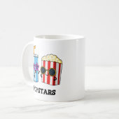 スターポップ・アートのズおもしろいスナックパン コーヒーマグカップ (正面左)