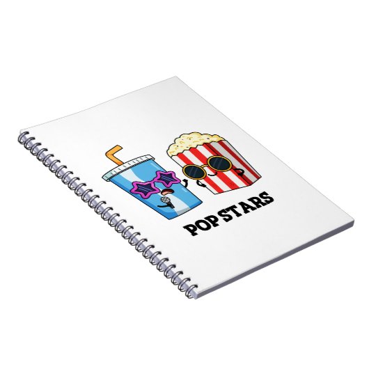 スターポップ・アートのズおもしろいスナックパン ノートブック (右側)