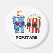 スターポップ・アートのズおもしろいスナックパン マグネット (正面)