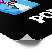 スターポップ・アートのズおもしろいソーダポップ・アートのポップコーンプンダークBG ポスター (角)