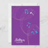 スターポップ・アートのバースデーパーティーへの招待 招待状 (裏面)