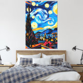 スターポップ・アートのリー・ナイトのアート・ビジョン キャンバスプリント (インサイチュ (寝室))