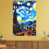 スターポップ・アートのリー・ナイトのアート・ビジョン キャンバスプリント (インサイチュ (リビング))