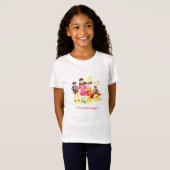 スターポップ・アートの誕生日ガール Tシャツ (正面フル)