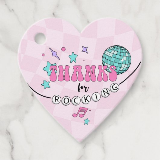 スターポップ・アートの誕生日ハートお気に入りラベル フェイバータグ (正面)