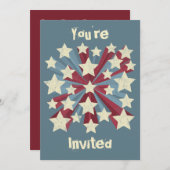 スターポップ・アートの 招待状 (正面/裏面)