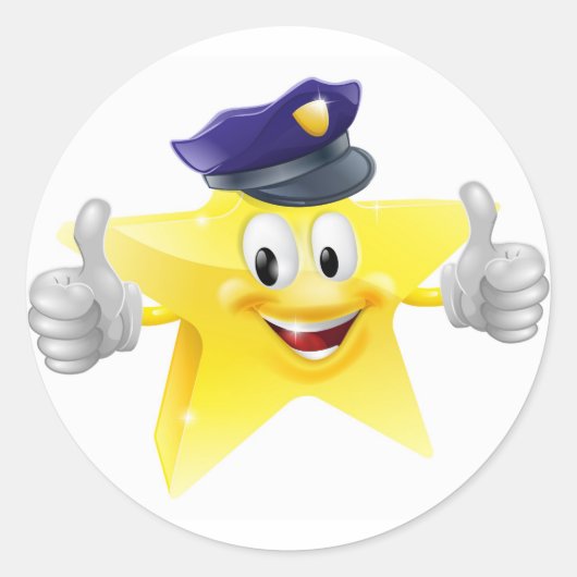 スターポリス漫画 ラウンドシール (正面)