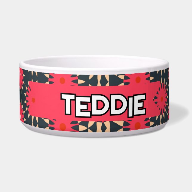 スターポーズオリーブグリーンとマゼンタ ボウル (正面)