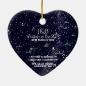 スターマップとフォトオーナメント セラミックオーナメント (裏面)