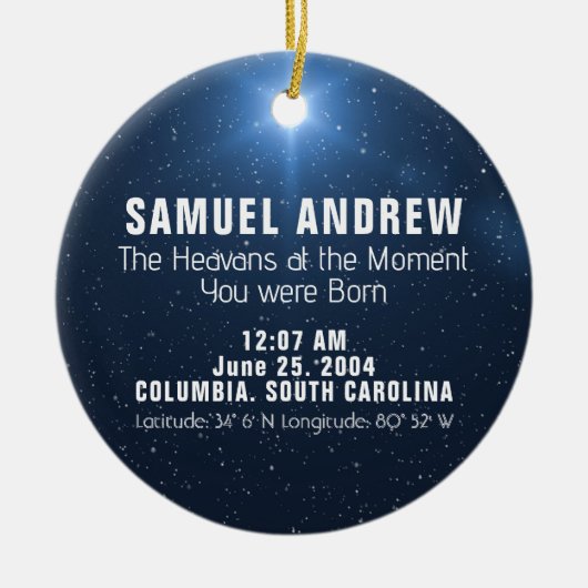 スターマップオーナメント セラミックオーナメント (正面)
