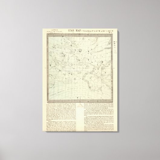 スターマップ キャンバスプリント (正面)