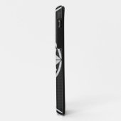 スターマンダラ編み物ブラック&ホワイト Case-Mate iPhoneケース (裏面/左)