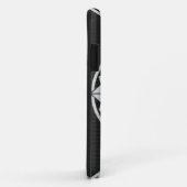 スターマンダラ編み物ブラック&ホワイト Case-Mate iPhoneケース (裏面/右)