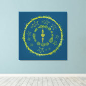 スターマンダラ – キャンバスプリント (インサイチュ (ウッドフロア))