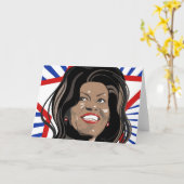 スターミシェルのオバマのグリーティングカード カード (黄色い花)