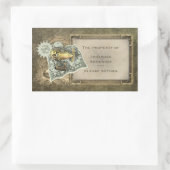 スタームパンクディリブルエアツアー蔵書票ステッカー 長方形シール (バッグ)