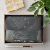 スタームパンク紳士の黒いデコパージュ 薄葉紙 (ギフト)